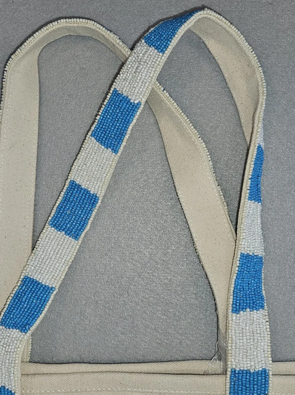 NWT Handcrafted in India Beaded Lobster Canvas Tote –Viral Coastal Statement Bag